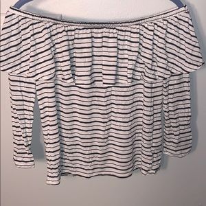 off the shoulder long sleeve top